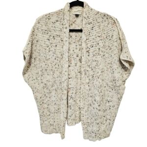 Universal Thread Cream Speckled Open-Front Sweater Cardigsn Size OSFM